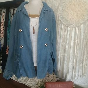 Chico's denim blazer 2.